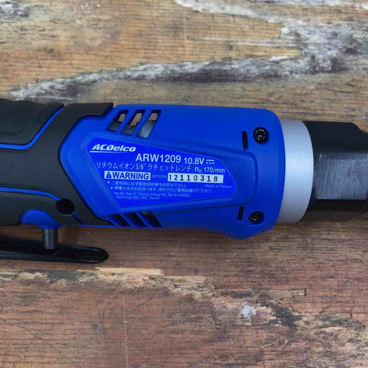 ACDelco G12 10.8V (12V MAX) 充電式 コードレス ラチェット3/8”(9.53mm)  最大トルク(60Nm) ARW1209【柏店】