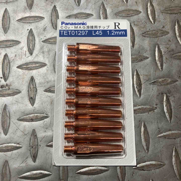 Panasonic パナソニック CO2・MAG溶接用チップ L45 1.2mm TET01297 R 100個入り【草加店】