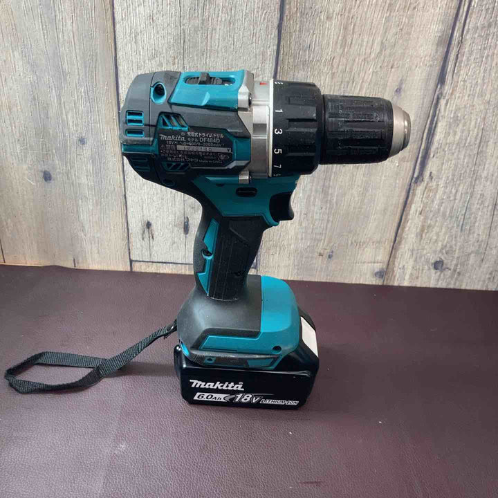 【中古品】 マキタ(makita) 18V コードレスドリルドライバー DF484DZ バッテリー1個付属 【東大和店】