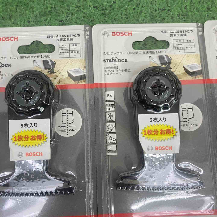 10個セット　【未使用品】BOSCH(ボッシュ) カットソー・マルチツール用ブレード65mm  (スターロック・5枚組) AII65BSPC/5【町田店】