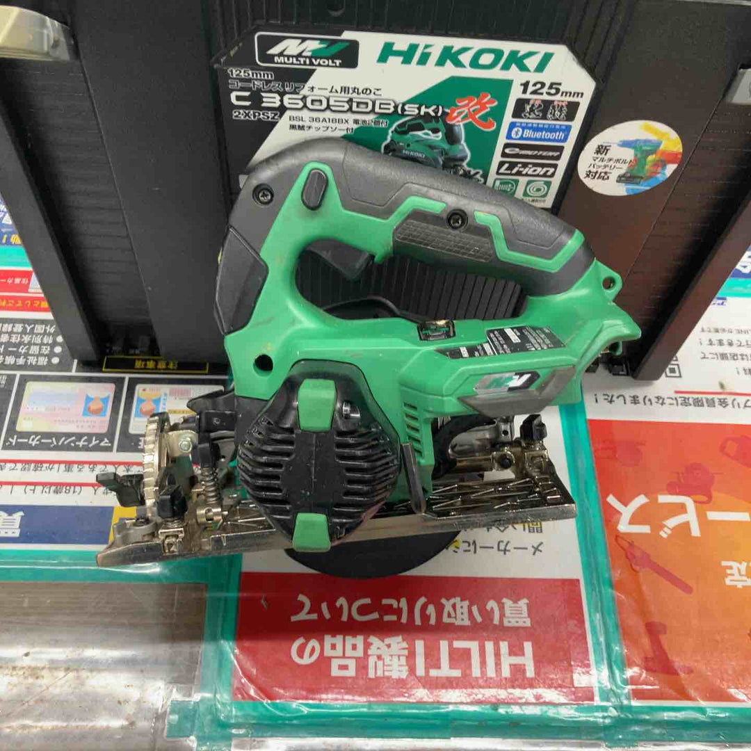 ★ハイコーキ(HIKOKI ※旧:日立工機) コードレス丸のこ C3605DB(SK)(NN)【戸田店】
