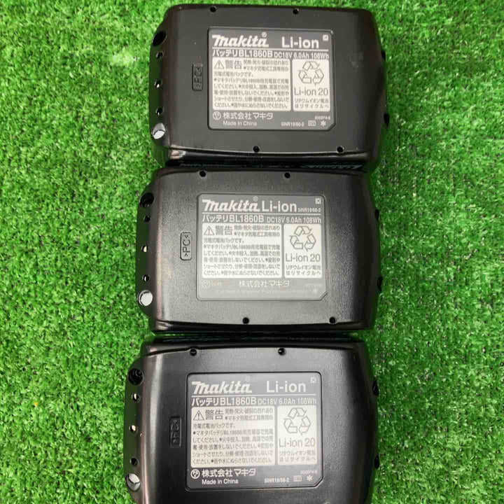 マキタ/makita リチウムイオンバッテリー 18V/6.0Ah BL1860B 3個セット 純正品【川越店】