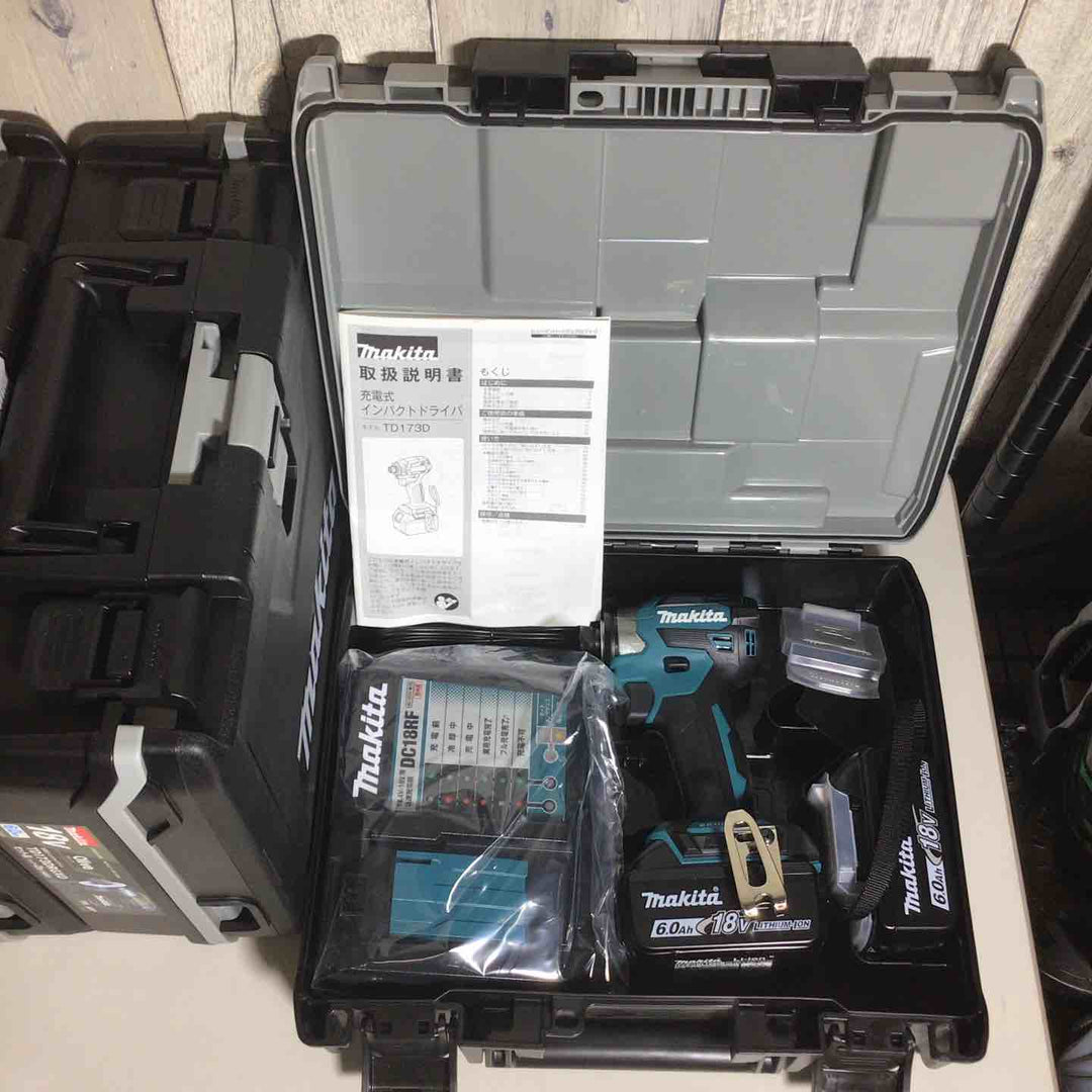 【未使用品】 マキタ makita コードレス インパクトドライバー TD173DRGX TD173DRGXO 5台 インパクト 青 ブルー オリーブ 【戸田店】