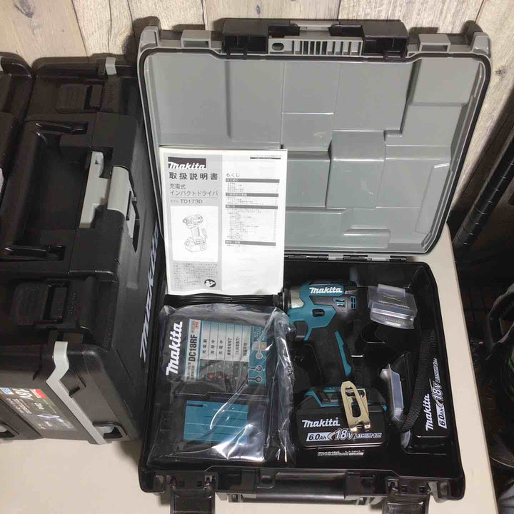 【未使用品】 マキタ makita コードレス インパクトドライバー TD173DRGX TD173DRGXO 5台 インパクト 青 ブルー オリーブ 【戸田店】