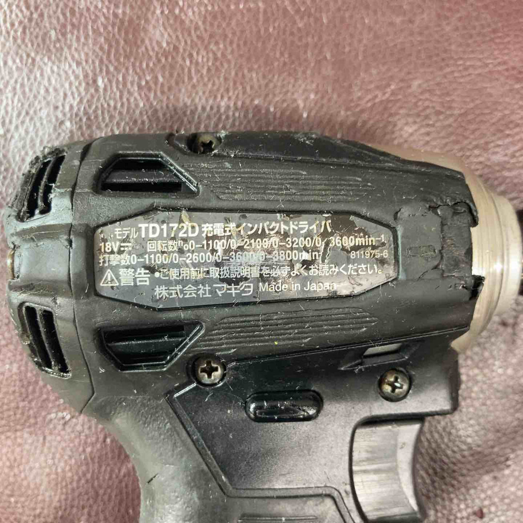 【中古品】マキタ(makita) コードレスインパクトドライバー TD172DRGXB 18V3Ah【東大和店】