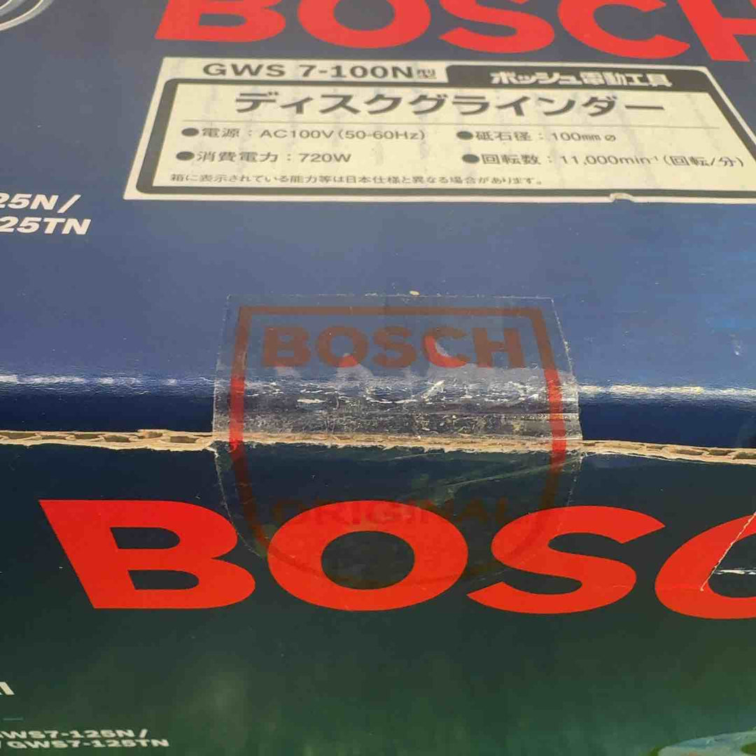 ボッシュ(BOSCH) 100㎜ディスクグラインダー GWS7-100N【町田店】