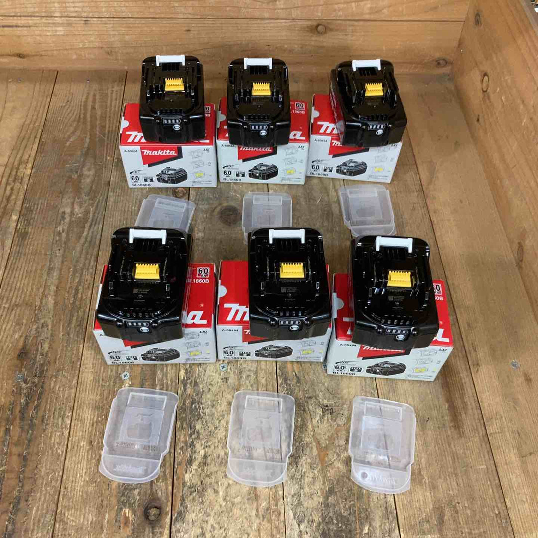 純正品 マキタ(makita) リチウムイオンバッテリー 18V/6.0Ah BL1860B 6個セット まとめ売り【所沢店】