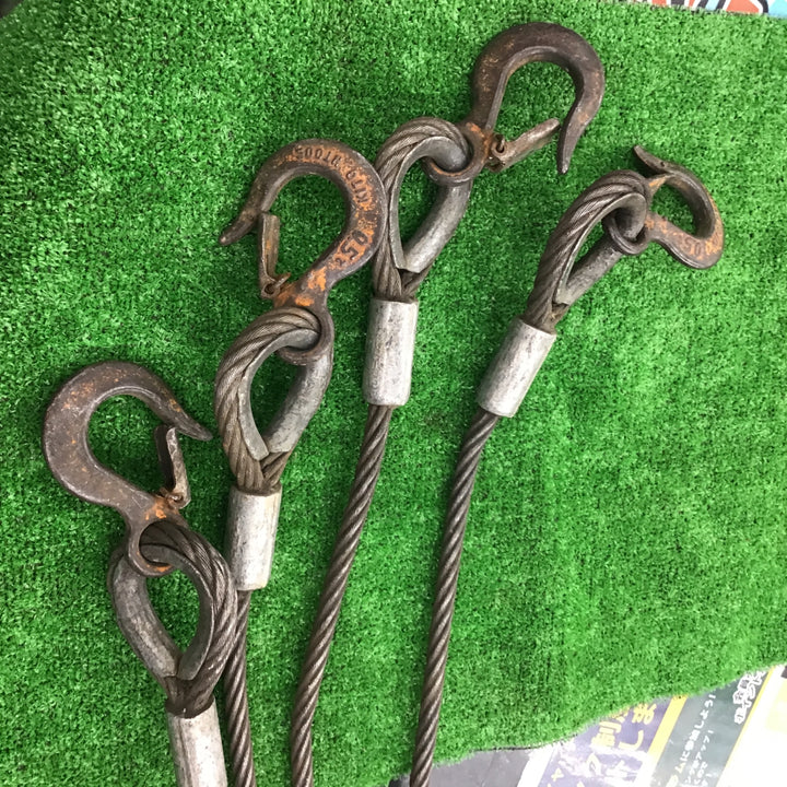 メーカー不明　4点吊りフック　先端フック0.5t　【桶川店】