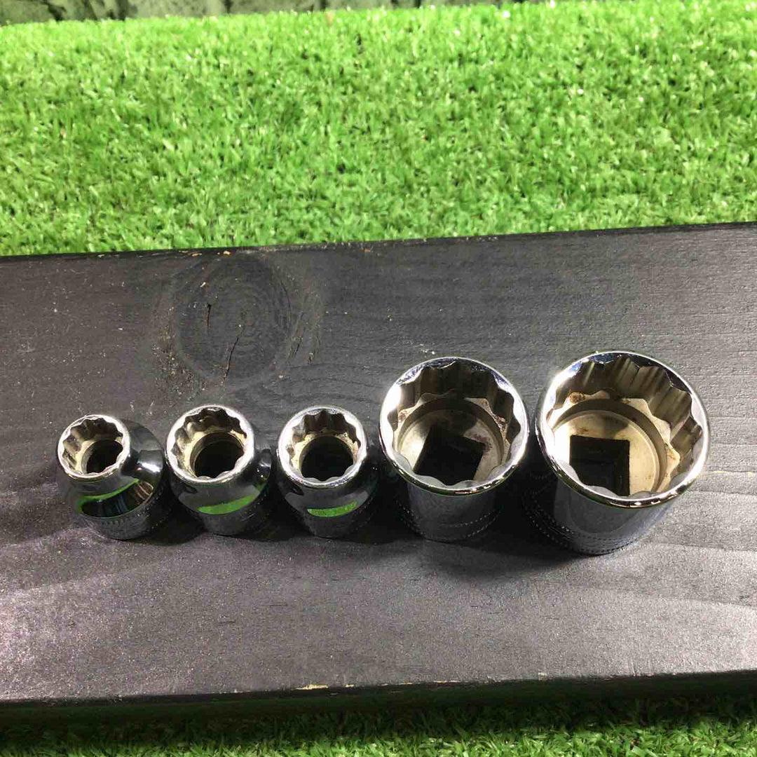 スナップオン(Snap-on) 3/8シャローソケット 5点セット FMシリーズ 10mmが2点あります 【川口店】