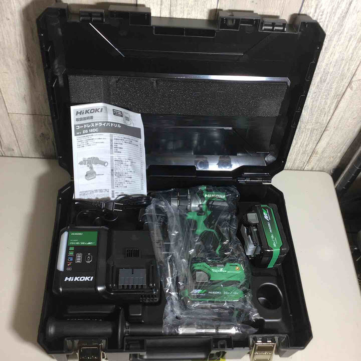 ★ハイコーキ(HIKOKI ※旧:日立工機) コードレスドリルドライバー DS18DC(2XPZ)【戸田店】