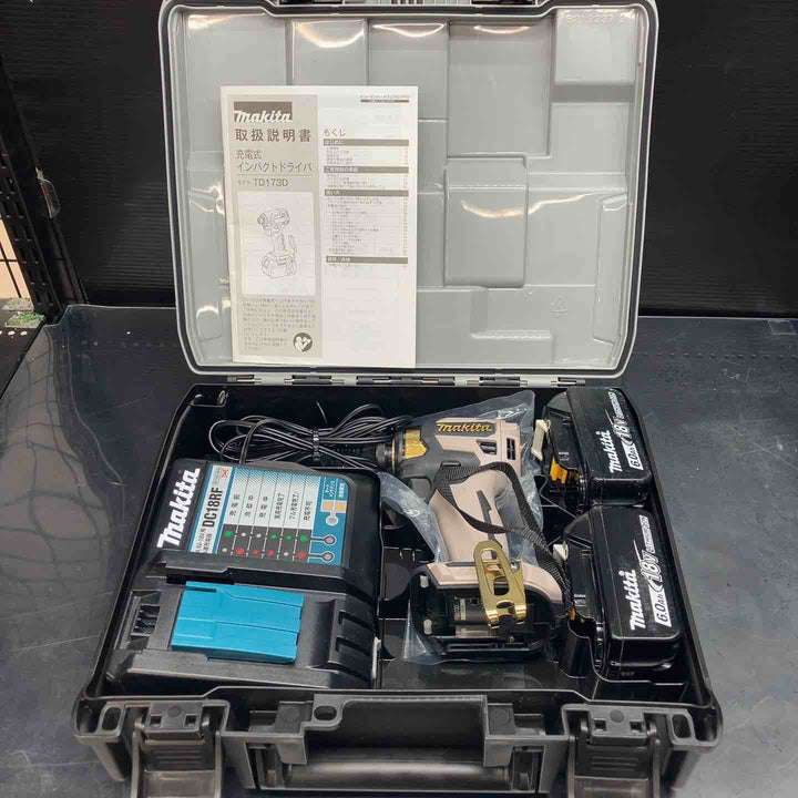【本体極美品】マキタ(makita) コードレスインパクトドライバー TD173DGXPG LTX20周年記念限定カラー プレミアムグレージュ【川越店】
