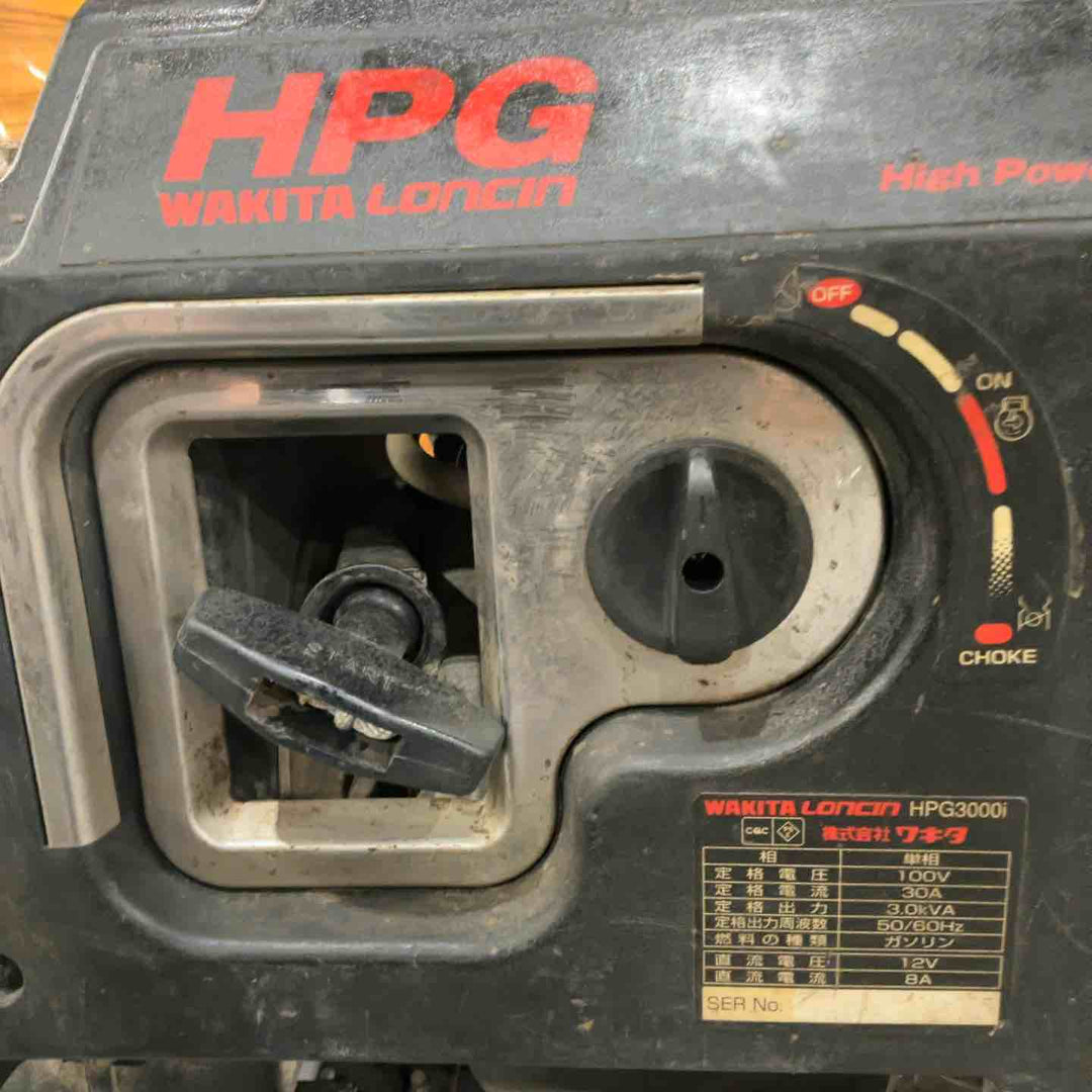 【店頭受取り限定】◇ワキタ(MEIHO) インバーター式ガソリン発電機 HPG3000i 奥行48.4×高さ41.7×幅42cm【川口店】
