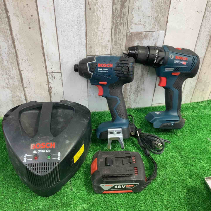 BOSCH GDR 18V-Li GSB 18V-55 バッテリー 充電器 セット【町田店】