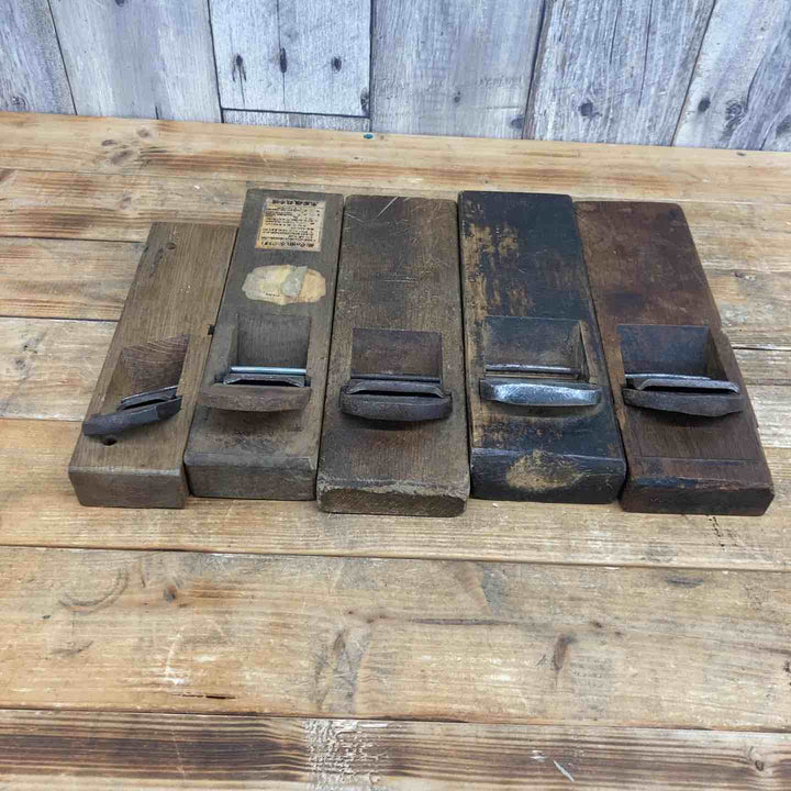 【中古品】 左勘次・國安・虎五郎・東秀雄・菊之助 鉋5個セット  鉋 かんな カンナ 和工具 大工道具 鑿 のみ 鋸 のこ 【東大和店】