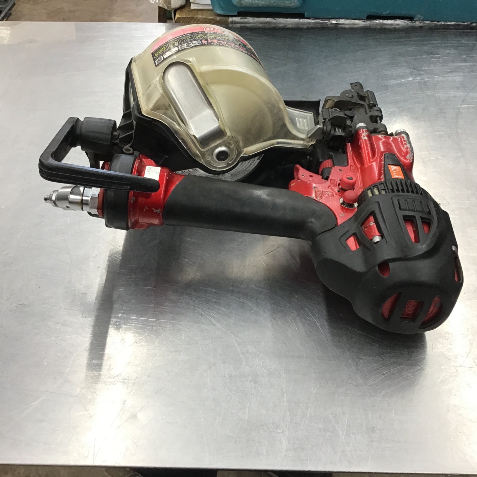 【店舗同時販売中】MAX　HN-65N2　高圧釘打ち機 MAX HN-65N2(D)-G 釘打機 スーパーネイラ(クールグレー) ウエダ金物