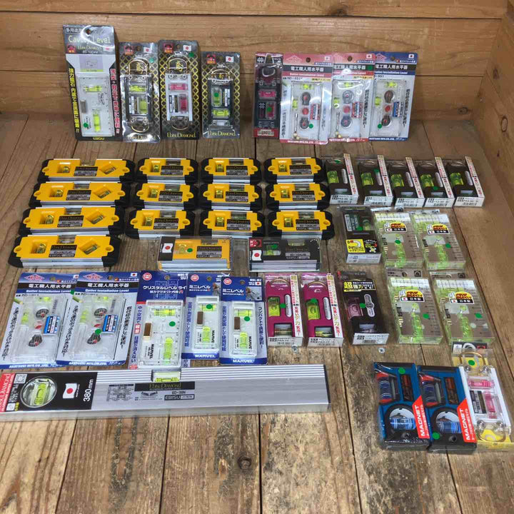 まとめ売り特価！【未使用品】水平器 まとめ売り 45個セット エビス KOD マーベル シンワ SK11 磁石モデル マグネット付き【所沢店】