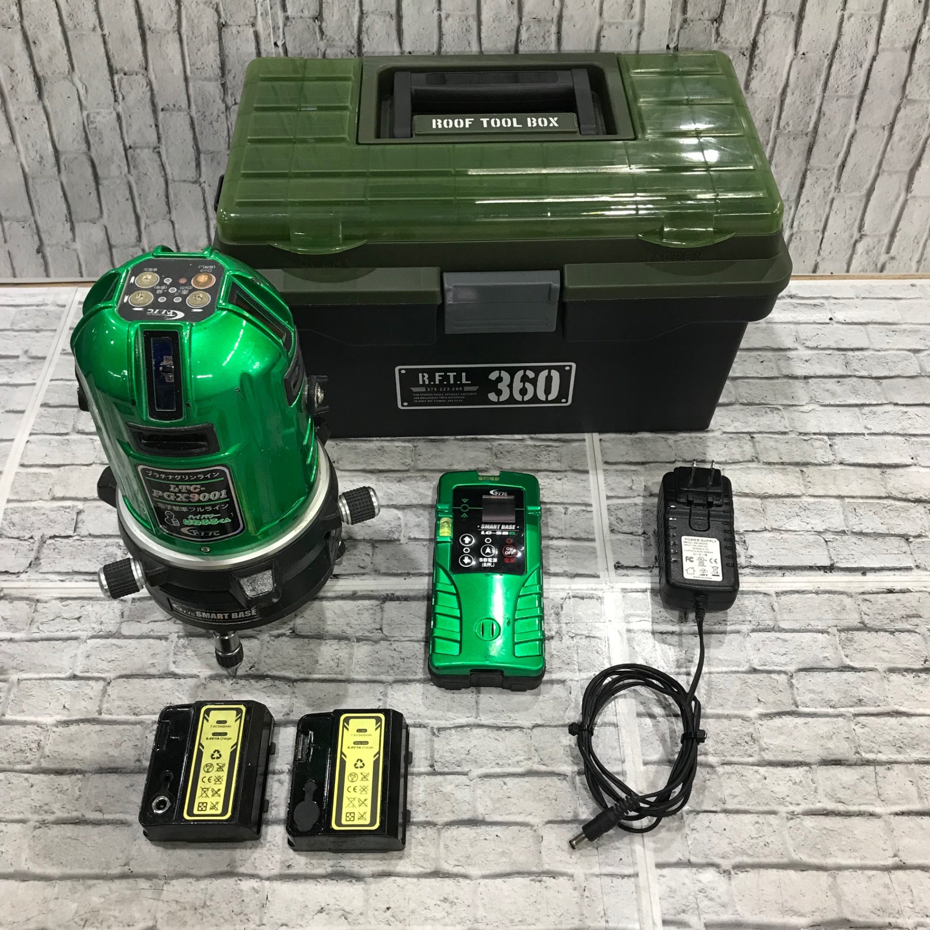 テクノ グリーンレーザー 墨出し器 G510Z LTC-G510Z 水平・鉛直・地墨 防滴:IP54