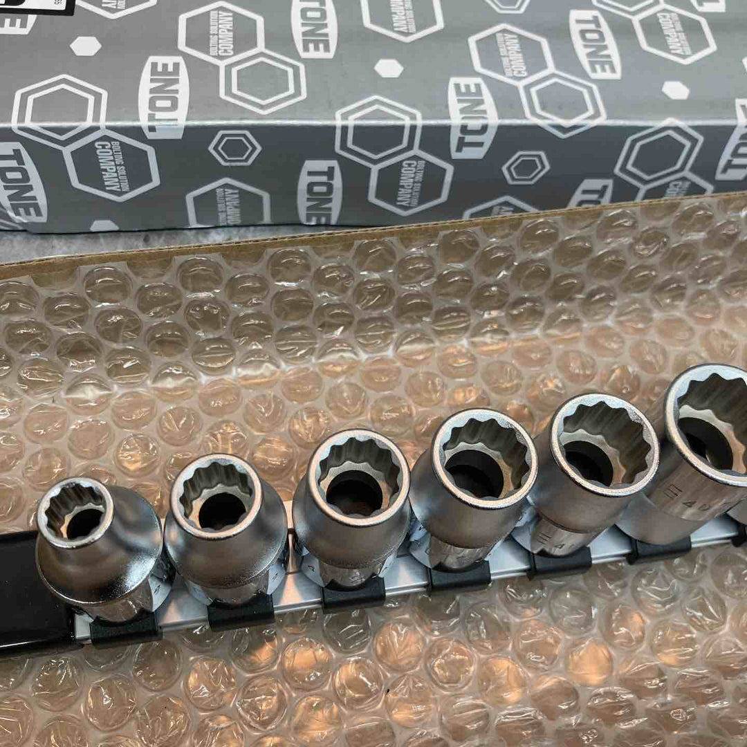 トネ(TONE) ソケットセット(12角・ホルダー付) 差込角12.7mm(1/2") HD410 内容10点【八潮店】