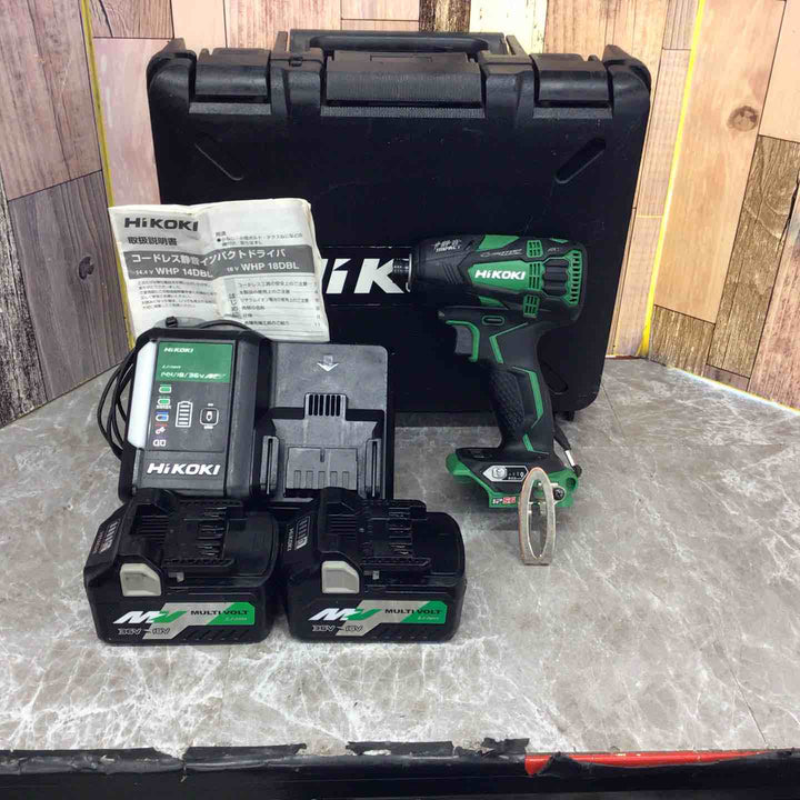 ★ハイコーキ(HIKOKI ※旧:日立工機) コードレスソフトインパクトドライバー WHP18DBL(2LXPK)【八潮店】
