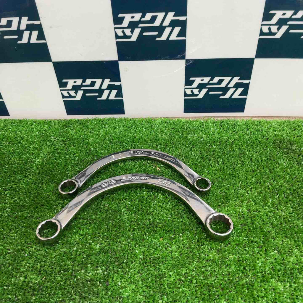 スナップオン(Snap-on) ハーフムーンレンチ CX1416 CX1820 インチサイズ 2点まとめ【桶川店】 スナップオン(Snap-on) CX1820/CX1416 ハーフムーンメガネレンチ2本