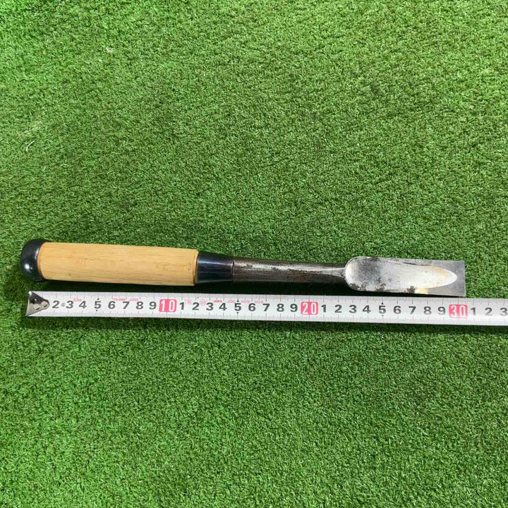 左久作作 叩き鑿 一寸 全長約307mm 刃幅約24mm 二代目・三代目合作 【川口店】