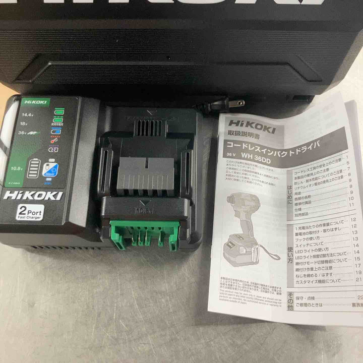 【未使用】ハイコーキ(HIKOKI ※旧:日立工機) コードレスインパクトドライバー WH36DD(2XHSZ)(FW)【草加店】