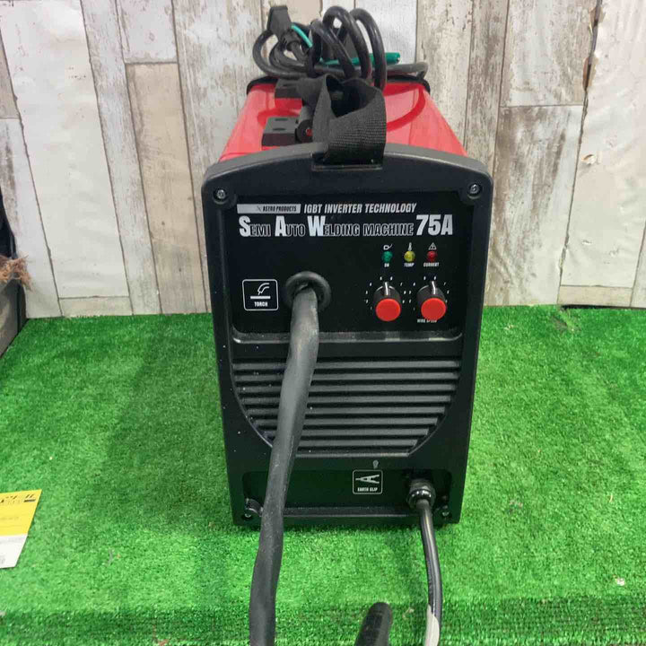 AP インバーター半自動溶接機 SAW-75A ｜ 溶接 DIY リフォーム 家具 自作 インテリア ハンドメイド 車 パイプ ケージ ガレージ 板金 電気 ワイヤー ステンレス【町田店】