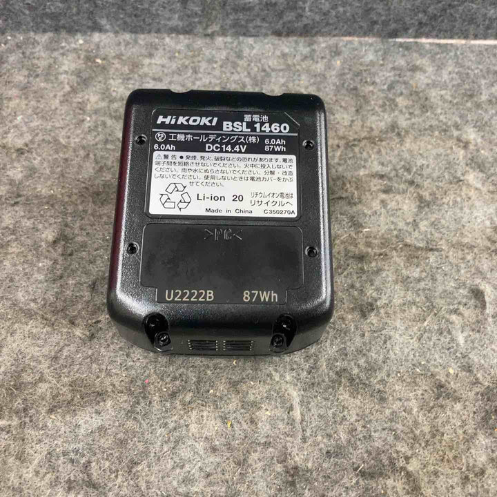 ★ハイコーキ(HIKOKI ※旧:日立工機) リチウムイオンバッテリー 14.4V/6.0Ah BSL1460【鴻巣店】