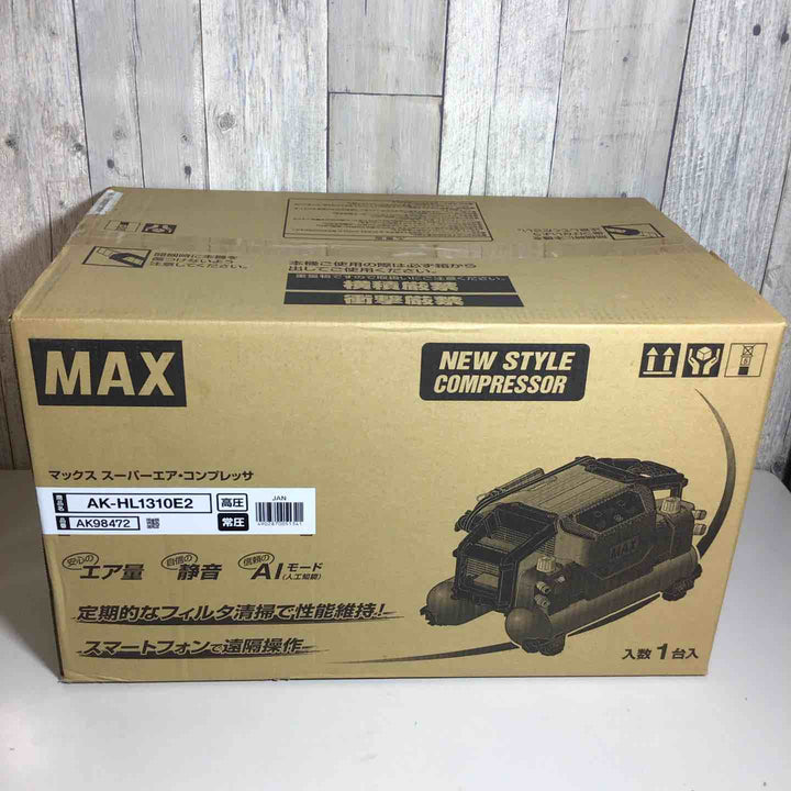 ★マックス(MAX) 高圧常圧兼用エアコンプレッサー AK-HL1310E2_レッド【戸田店】