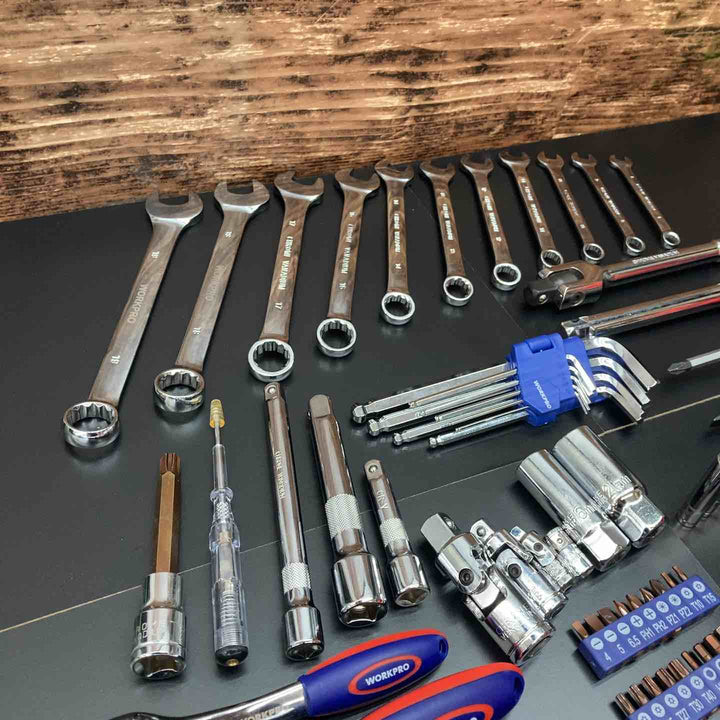 WORKPROソケットレンチ123点セットW003025AJ　※一部摩耗痕あり【川越店】