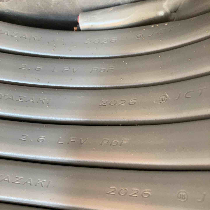 【未使用品】矢崎電線 VVFケーブル 3ｘ2.6ｍｍ 100ｍ巻【八潮店】