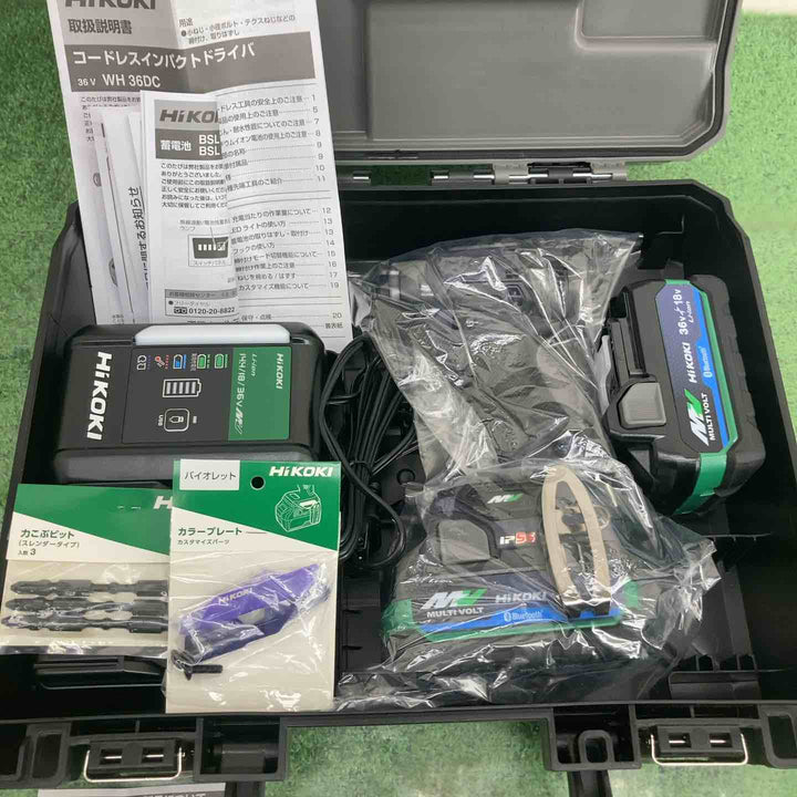 特別限定仕様　HiKOKI(ハイコーキ) 36Vインパクトドライバ ディープオーシャンブルー  WH36DC(2XPDSZ)【町田店】