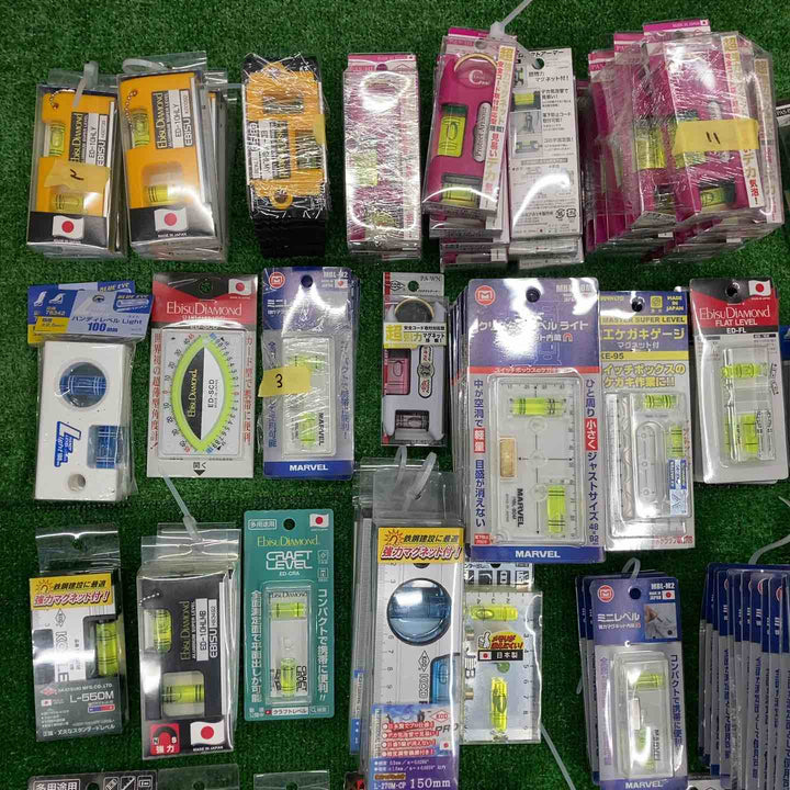【未使用】水平器143点まとめ(シンワ エビス マーベル 新潟精機など メーカー・サイズ混在) 【桶川店】
