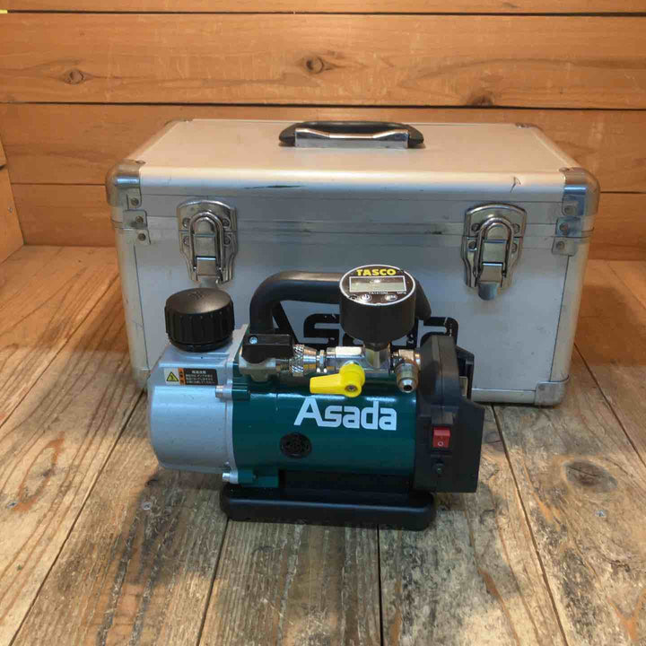 【中古品】アサダ(ASADA) コードレス真空ポンプ 1.5CFM-B  デジタルミニ連成計 TA141DM付き【所沢店】