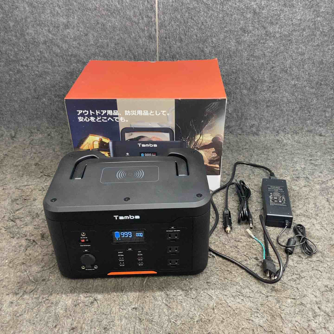 【現状品】◇丹波貿易 TAMBA ポータブル電源 TA-PD001 (100V 60Hz)画面表示は50Hz【鴻巣店】