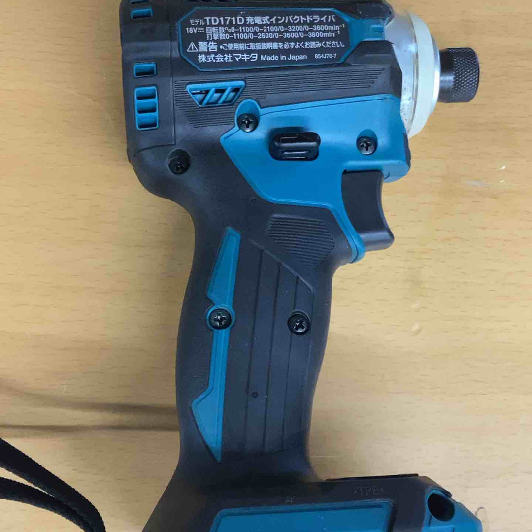 マキタ(makita) コードレスインパクトドライバー TD171DRGX ネジ ボルト 木材 金属 穴あけ 建設現場 DIY リフォーム プロ 組み立て 高速 ボルト締め 【越谷店】