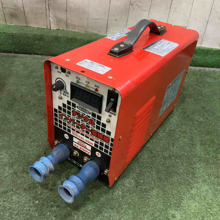 ◇日動 直流溶接機 デジタルインバータ溶接機 単相200V専用 DIGITAL-200A 動作確認済【川口店】