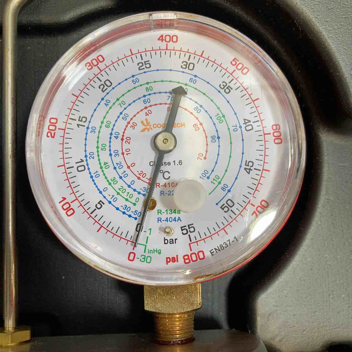 COOLTECH クールテック マニホールドゲージ EN837-1 圧力計 ハードケース付き ※動作未確認 【八潮店】