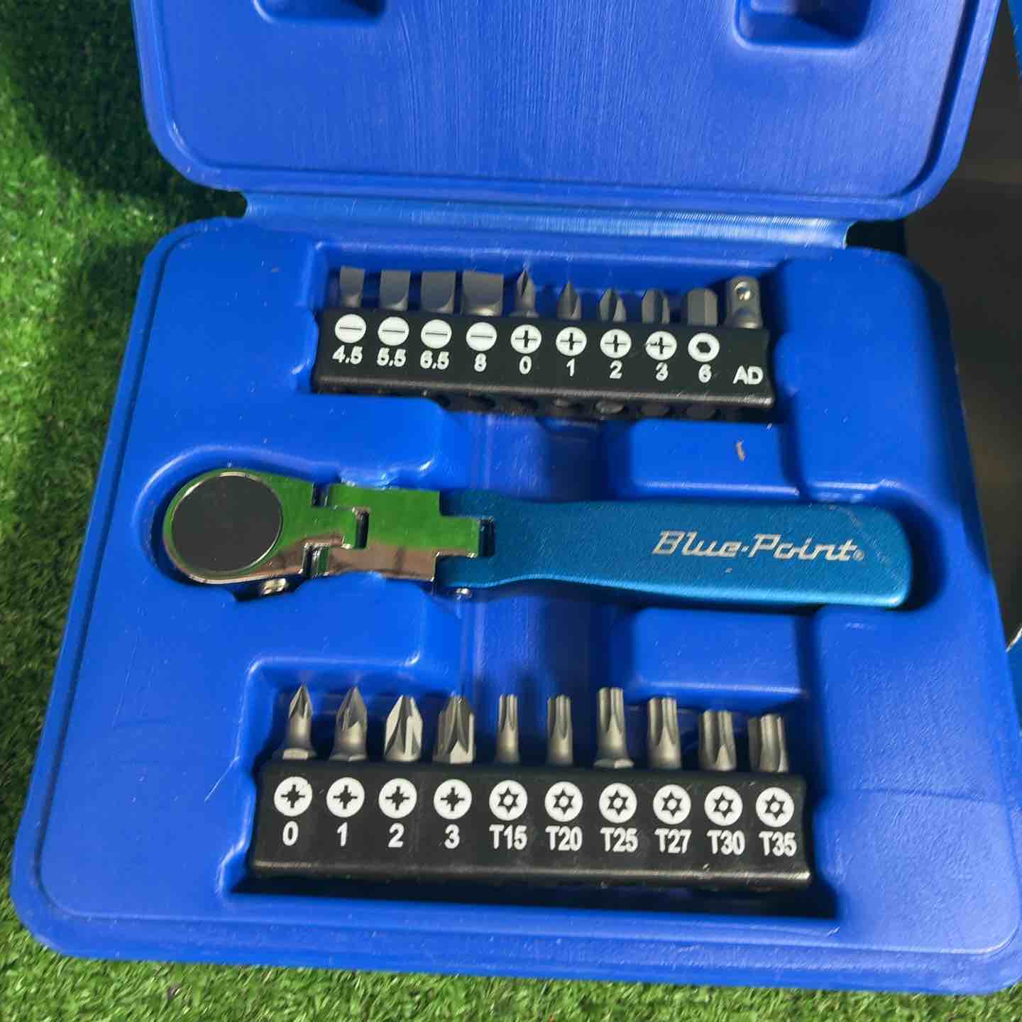 【中古】Blue Point  1/4 ソケット・ビットラチェットセット BLPBTWKIT【アクトツール藤沢店】 △ブルーポイント/BluePoint 1/4SQ・ビット・ラチェットセット