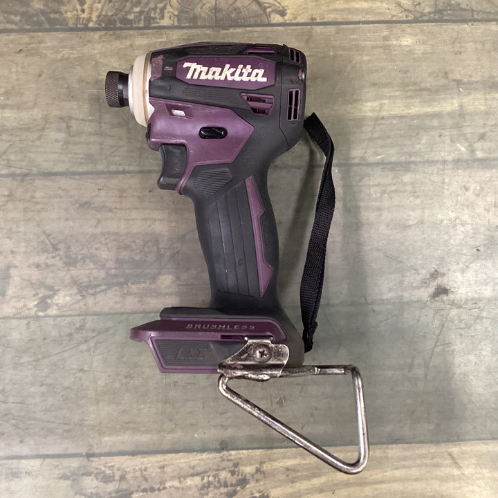 【タイムセール】 【中古品】 マキタ(makita) コードレスインパクトドライバー TD172DGXAP 18V セット品 紫 パープル 動作良好 【東大和店】