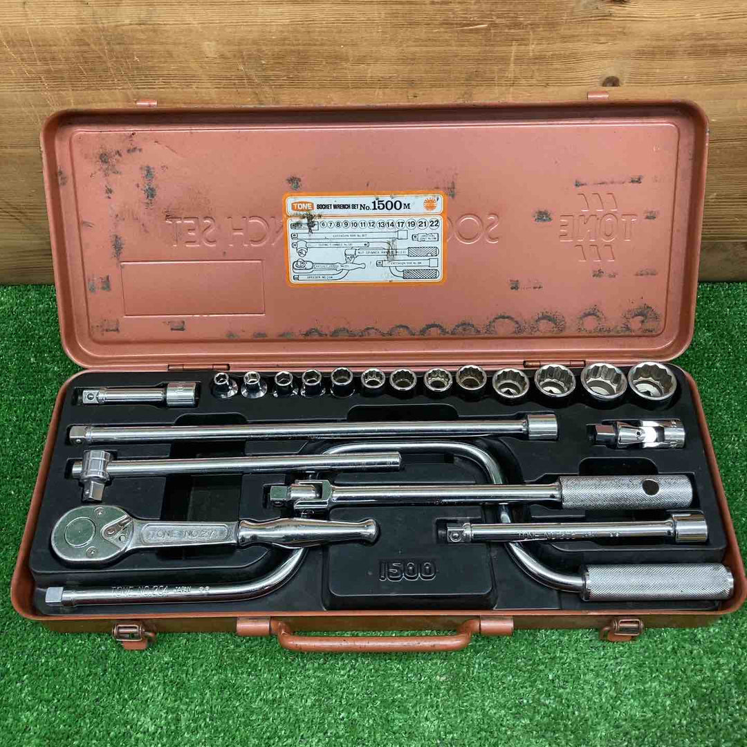 【中古品】 トネ/TONE 3/8” ソケットレンチセット 1500M 【鴻巣店】