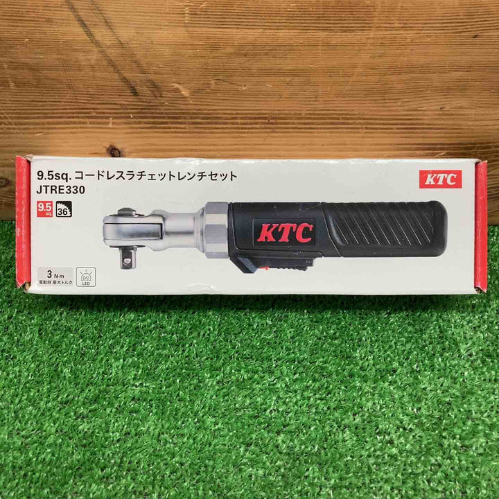 【未使用品】 KTC/京都機械工具 9.5sq. コードレスラチェットレンチセット JTRE330 【鴻巣店】