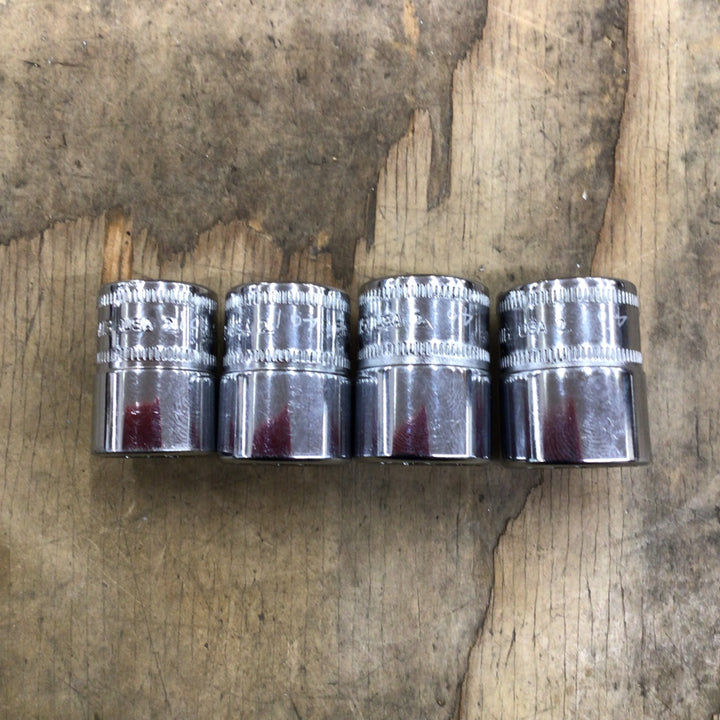 【中古品】スナップオン/Snap-on 3/8"シャローソケット 12角 FM8~FM19 12pcs【柏店】
