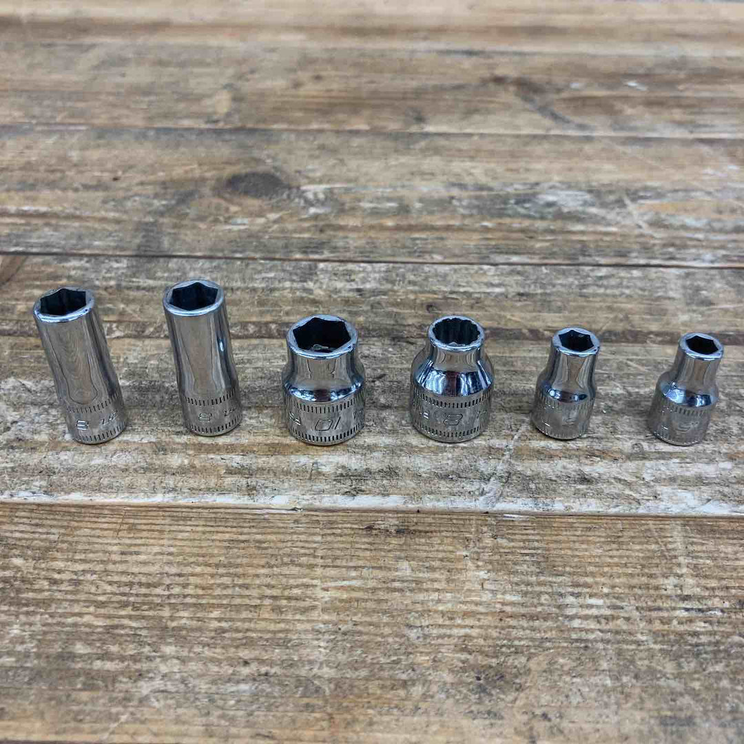 【中古品】 スナップオン(Snap-on) ソケットまとめ TMMS8 RFSM12など 計12個セット 1/4 3/8 ブランド ショート ディープ 【東大和店】