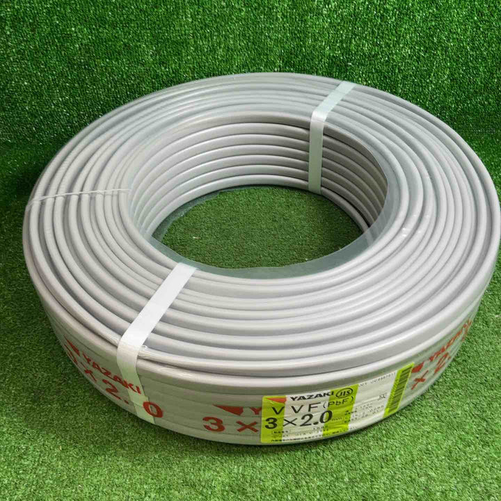 【未使用品】 矢崎 ヤザキ VVFケーブル 3×2.0mm 100m 赤 白 黒 26年1月製 【藤沢店】