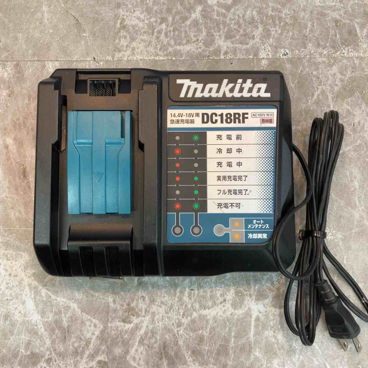 【中古品】マキタ 純正 18V 6.0Ah バッテリー BL1860B×2個 (充電20回/22回) + 急速充電器 DC18RF 計3点セット まとめ makita【八潮店】