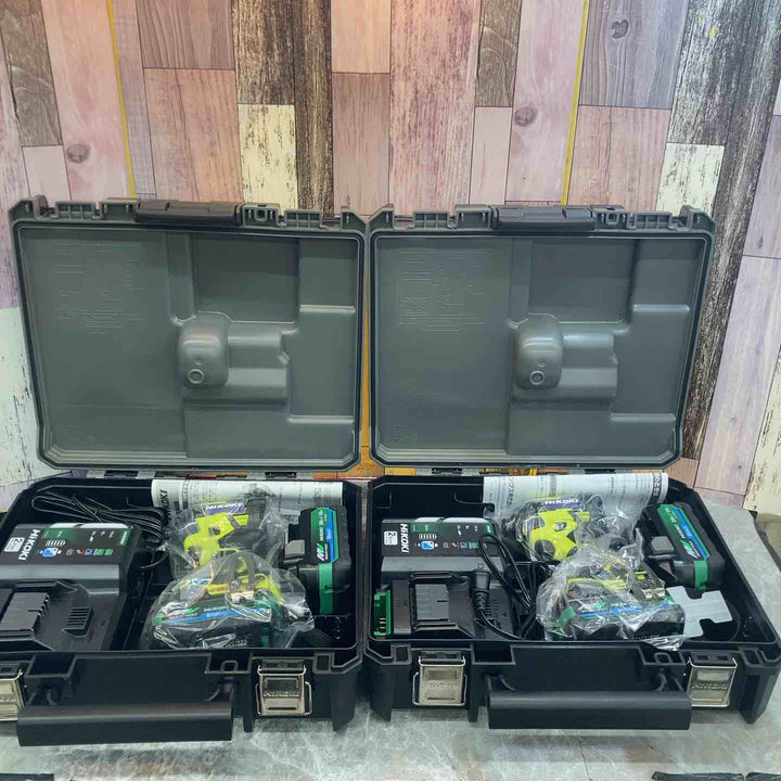 【未使用品】2台セット Hikoki ハイコーキ WH36DD(2XHYSZ) スパイダーイエロー コードレスインパクトドライバ【八潮店】