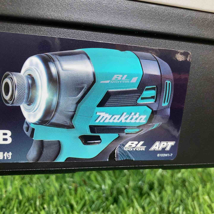 ★マキタ(makita) 18Vコードレスインパクトドライバ TD173DGXTB ターコイズブルー 側面シールに破れ有【戸田店】