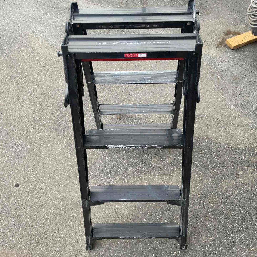 【店頭受取り限定】長谷川工業 伸縮式はしご兼用脚立RYZB-12A【桶川店】