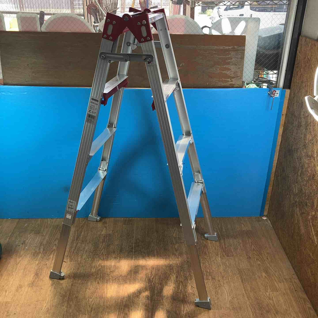 【美品】長谷川 Hasegawa はしご兼用伸縮脚立 RYR-12a 上部で伸縮操作可能！【岩槻店】